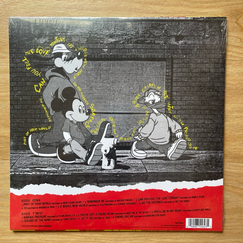 แผ่นเสียง Disney - A Whole New Sound , Vinyl, LP, Album, Compilation, **Clear With Black Splatter มือหนึ่ง ซีล