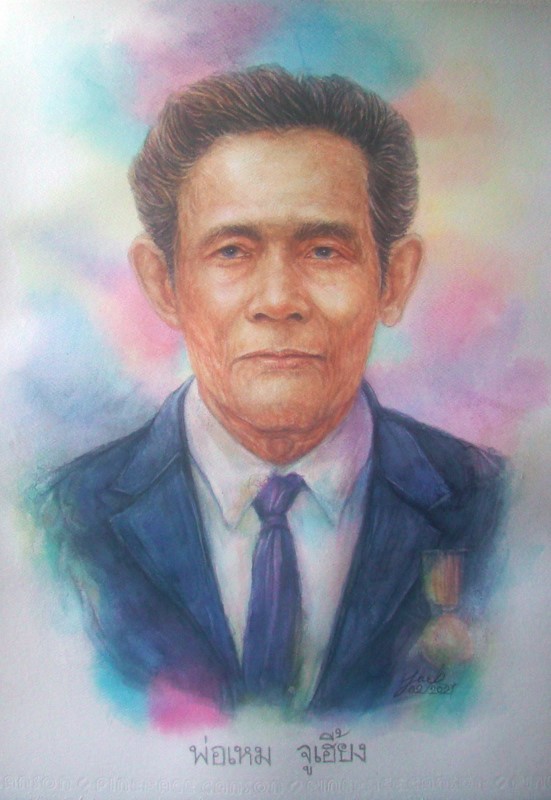 Portrait ภาพวาดสีน้ำ บนกระดาษ Canson 320 แกรม ขนาด A3 งานวาดต้นฉบับ ไม่ใช่ภาพพิมพ์หรือโปสเตอร์ครับ