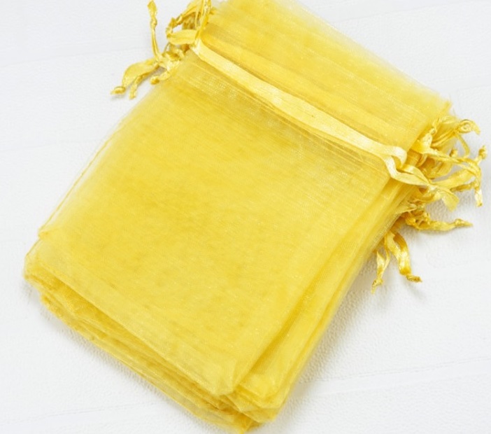 ถุงผ้าไหมสีทอง แพ็ค 100 ชิ้น (มีขนาดให้เลือก)