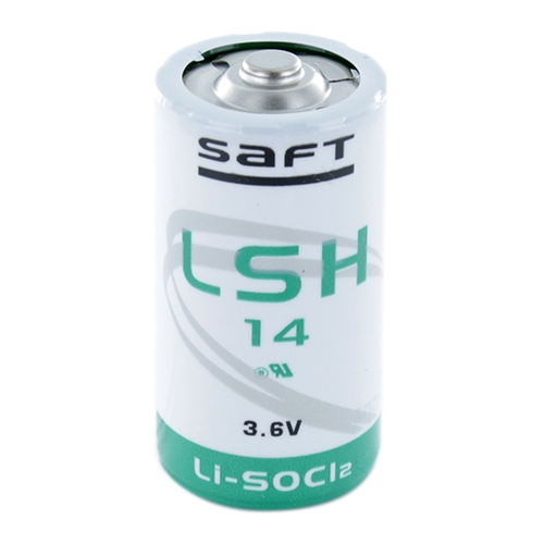 ถ่าน3.6Vแบตเตอรี่ยี้ห้อSAFTรุ่นLSH14 3.6 V Li-SOCl2 Lithium Battery size C P/N:SAFT-LSH14