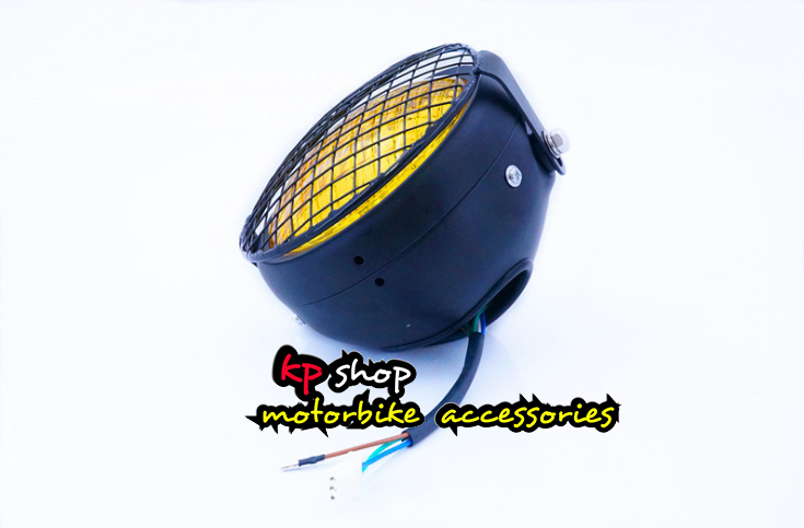 ไฟหน้าแต่งช็อปเปอร์มีตะแกรง