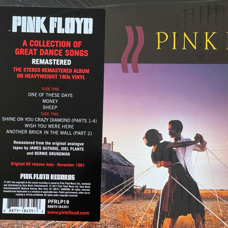 แผ่นเสียง Pink Floyd - A Collection Of Great Dance Songs ,Vinyl, LP, Compilation, Reissue, Remastered, 180 Gram แผ่นเสียงมือหนึ่ง ซีล