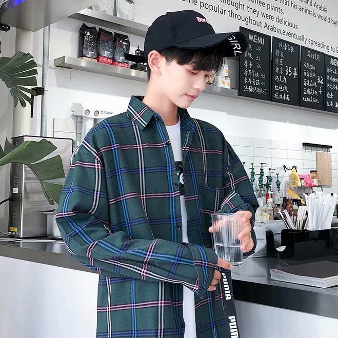 ✅ ลดล้างสต๊อค (S13 ลายสก๊อตคริสต์มาส) เสื้อเชิ้ตแขนยาว Shirt แฟชั่น เสื้อเที่ยว M L XL XXL 2XL สวยๆ