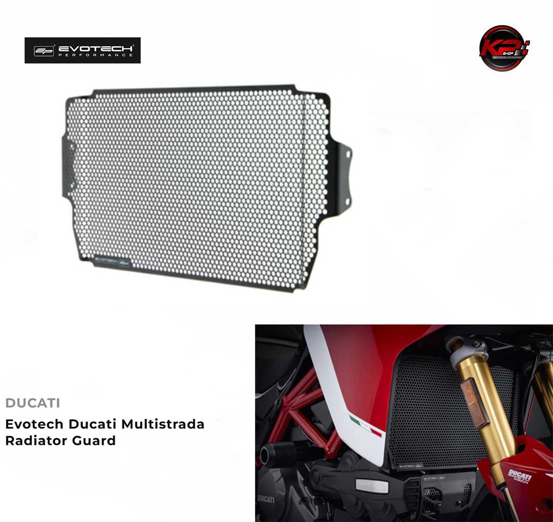 การ์ดหม้อน้ำ Evotech Ducati Multistrada Radiator Guard 950/1200/1260/ENDURO/V2