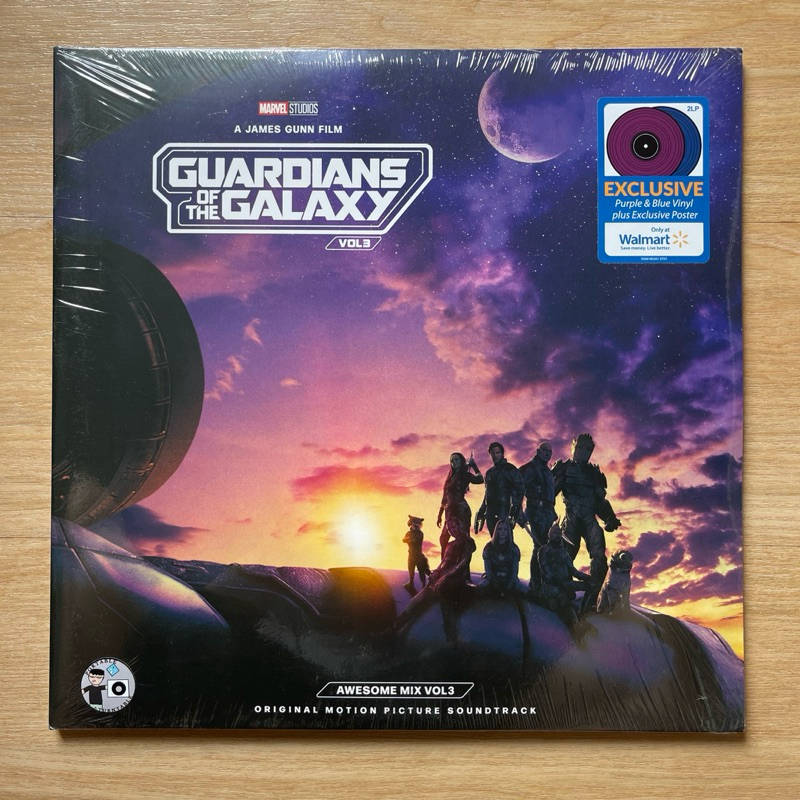 แผ่นเสียง Guardians Of The Galaxy Vol. 3, ** Vinyl, LP, Purple - Blue , US Canada มือหนึ่ง ซีล