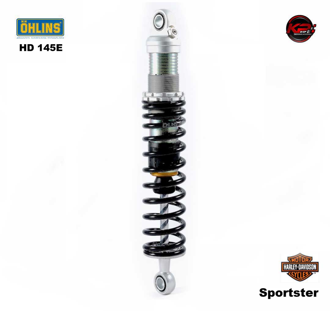 โช๊คอัพหลัง OHLINS HD 145E (396 mm, black springs) Harley-Davidson Sportster