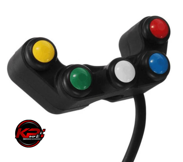 สวิทซ์มอเตอร์ไซค์ 5 ปุ่มกด ใส่แฮนด์22mm