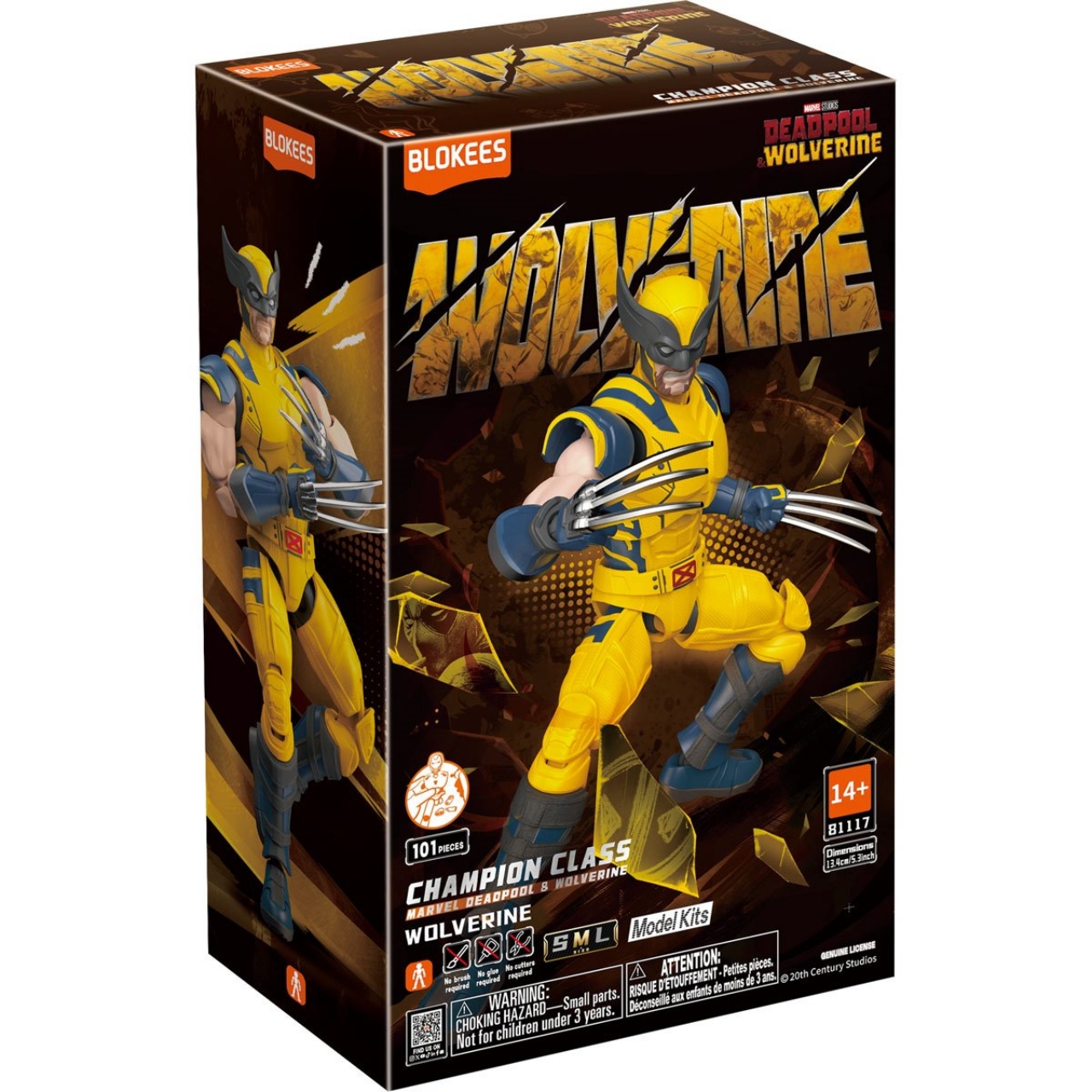 810181531596 BLOKEES Marvel Infinity SAGA 81117 Marvel Heroes Champion Class CC 05 Wolverine