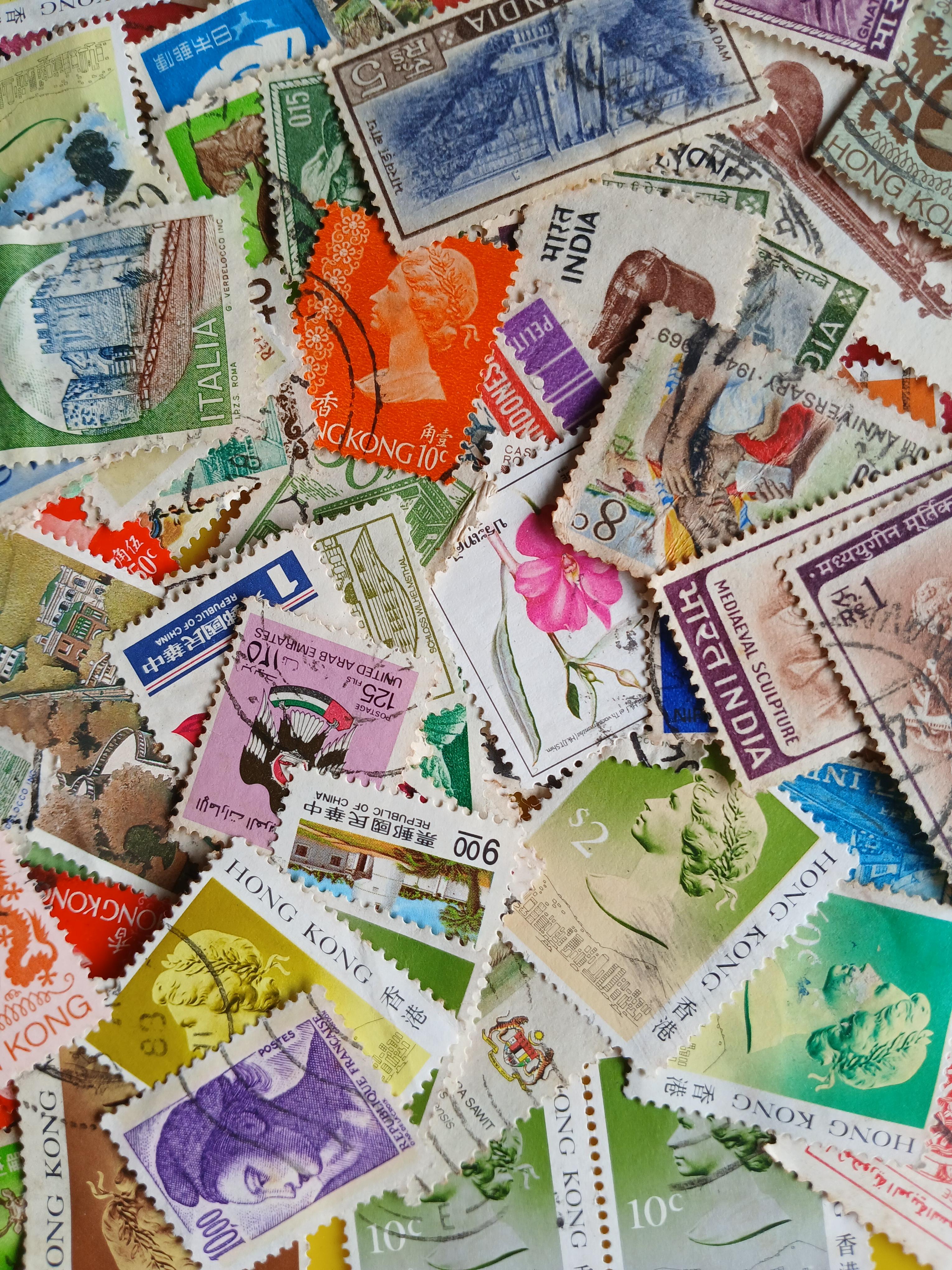 แสตมป์ต่างประเทศ ใช้แล้ว 420 ดวง