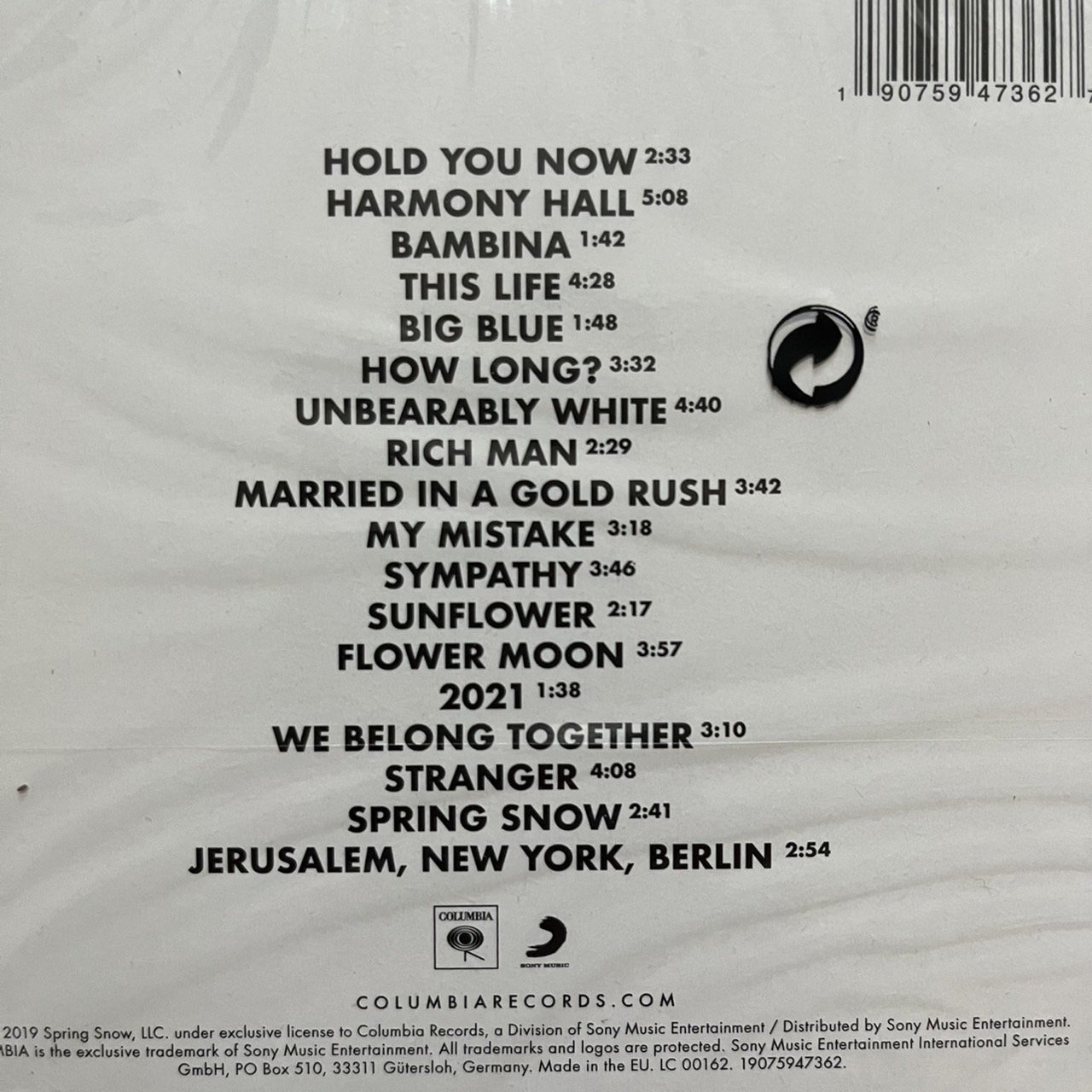 CD ซีดีเพลง Vampire Weekend – Father Of The Bride(แผ่นแท้,มือหนึ่ง,ซีล)