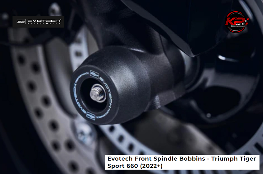 กันล้มหน้า Evotech Front Spindle Bobbins - Triumph Tiger Sport 660 (2022+)