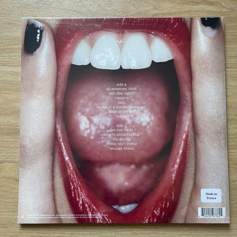 แผ่นเสียง Olivia Rodrigo - Guts Vinyl, LP, Album Black Vinyl มือหนึ่ง ซีล