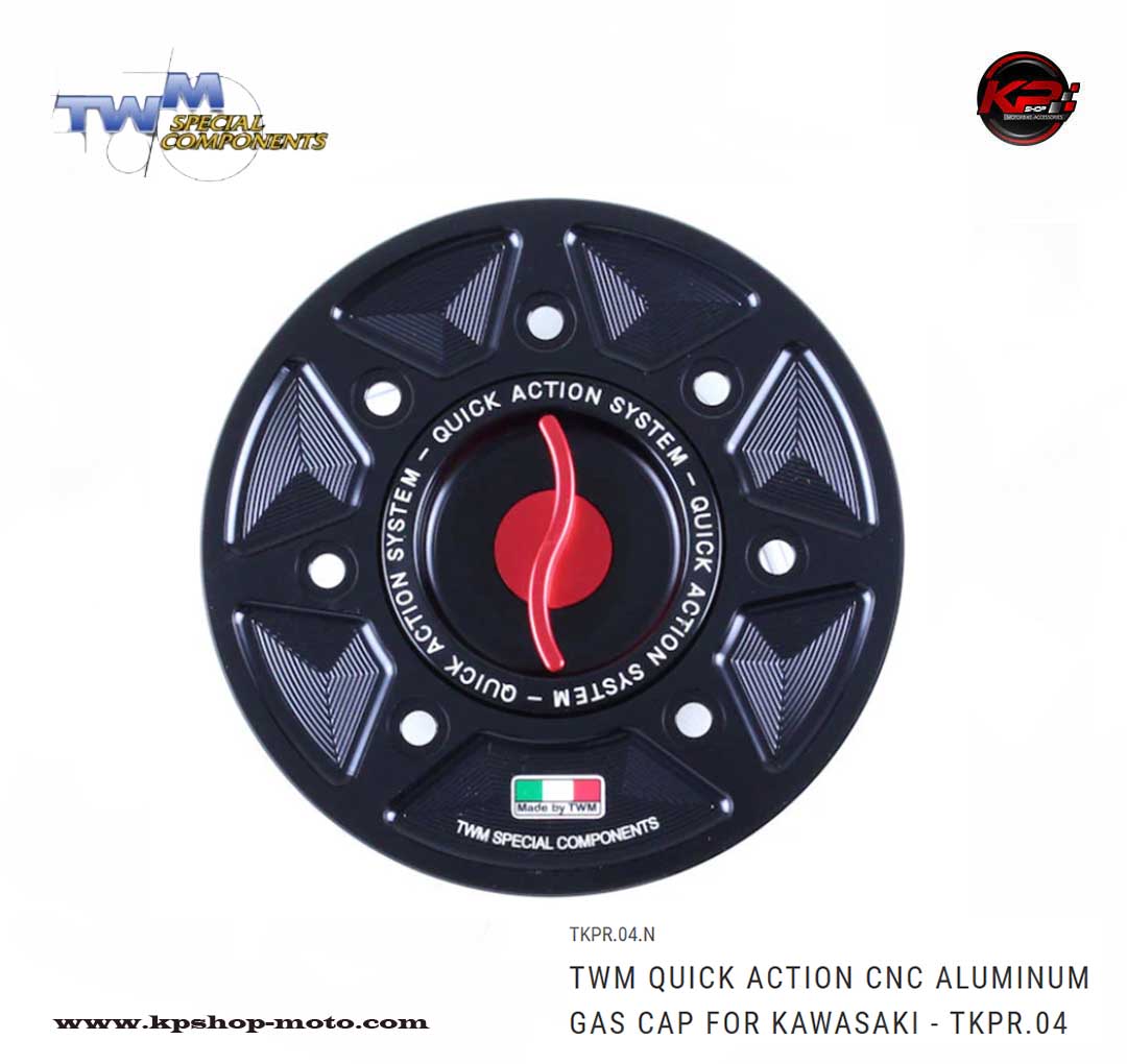 ฝาถัง TWM Quick Action CNC Aluminum Gas Cap for Kawasaki Z900 2025+