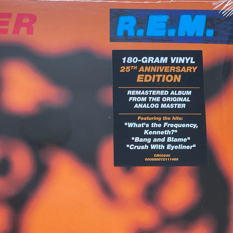 แผ่นเสียง R.E.M. - Monster ,Black Vinyl, LP, Album, Reissue, Remastered, 180g มือหนึ่ง ซีล