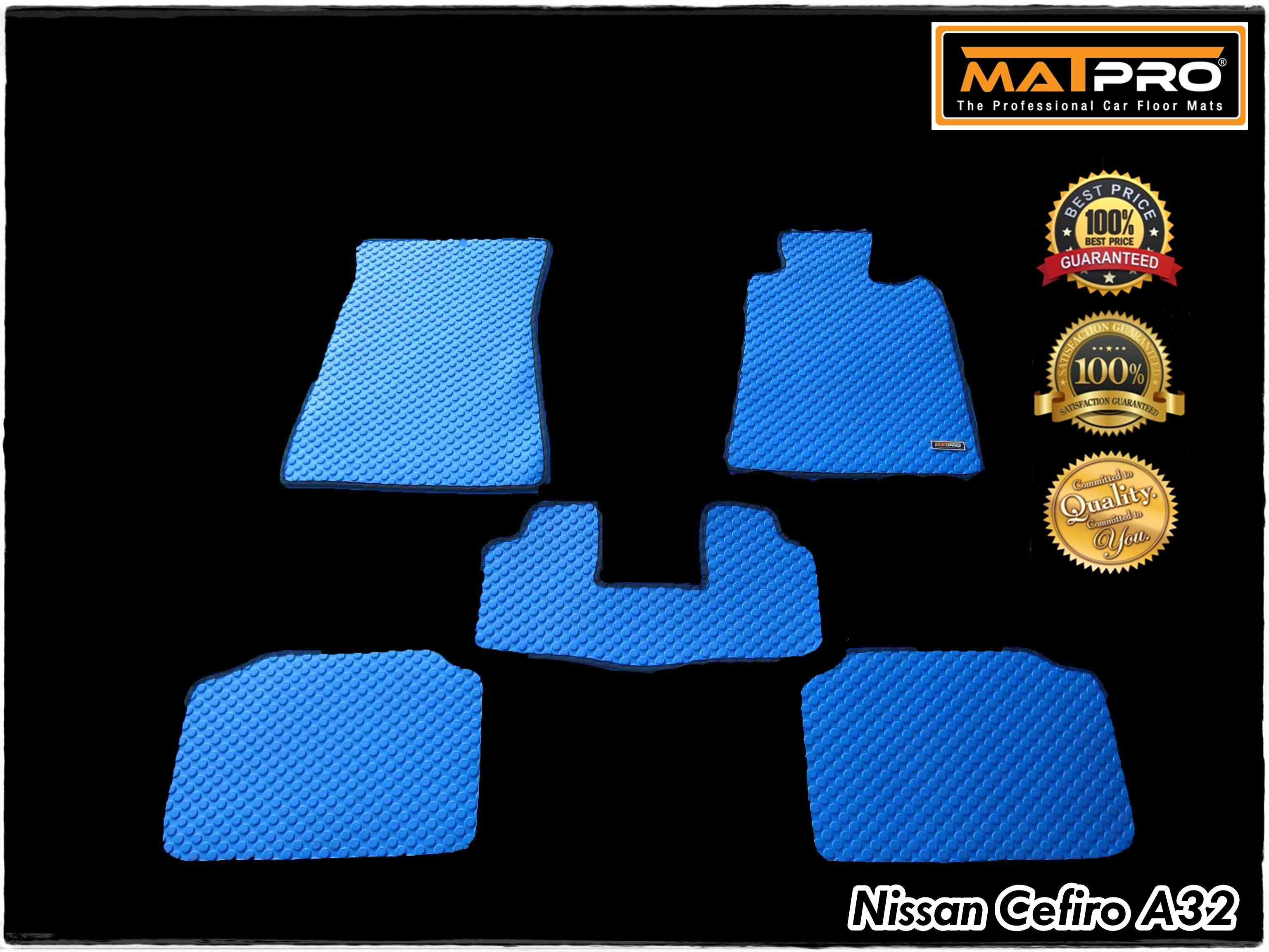 พรมปูพื้นเข้ารูป 100% ลายกระดุม สำหรับรถ รุ่น NISSAN CEFIRO A32