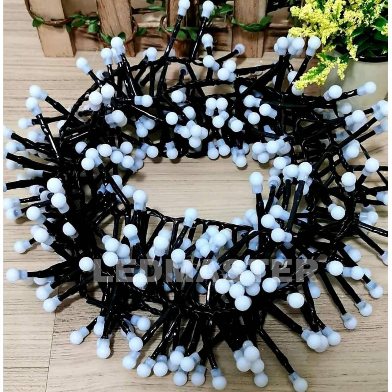 ไฟประดับตกเเต่งปีใหม่ ไฟเส้น led ไฟเชอรี่งานเกรดA 300LED /2 เเสง (ฟ้า-ขาว) /ปรับได้ 8 โหมด จำนวน 300 หลอดมีซิลิโคนกันน้ำ ความยาว 8 เมตร สายไฟสีดำหนาทนทาน ใช้สำหรับเป็นไฟเเฟนซีประดับอาคาร สถานที่ ตกเเต่งสวน งานปีใหม่ งานลอยกระทง ไฟประดับห้อง ไฟตกเเต่ง led