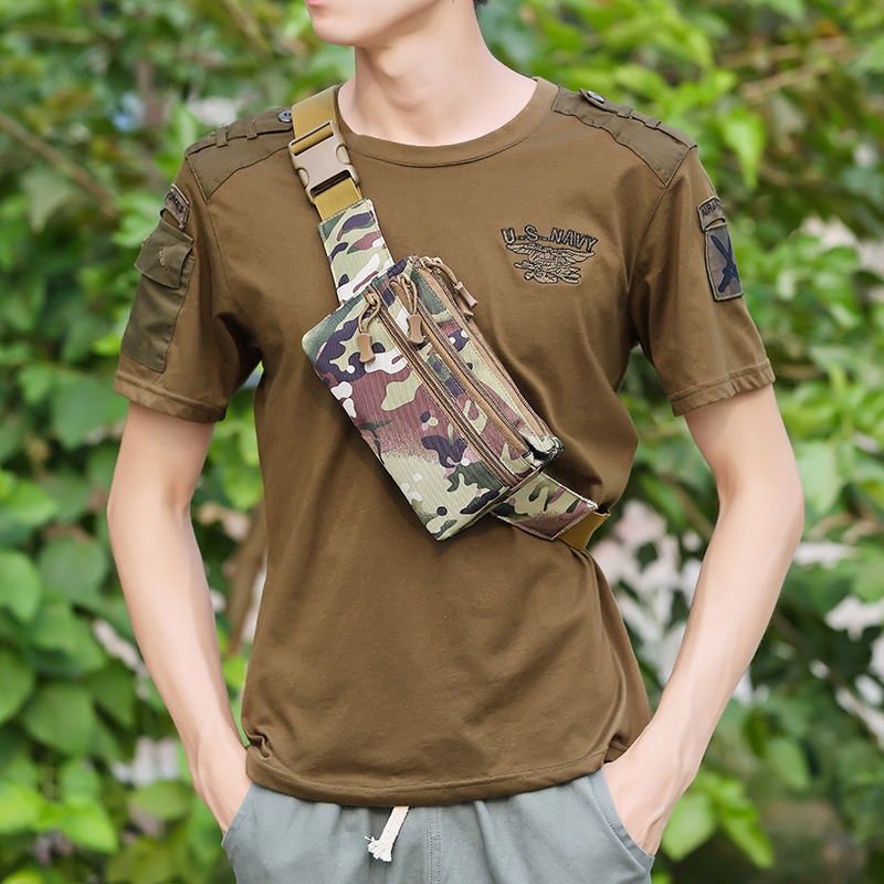 มาใหม่! NY32 กระเป๋าคาดอก กระเป๋าคาดเอว ลายทหาร สวยเท่ วัสดุไนล่อน กันน้ำ ผู้ชาย ผู้หญิง สวยๆ
