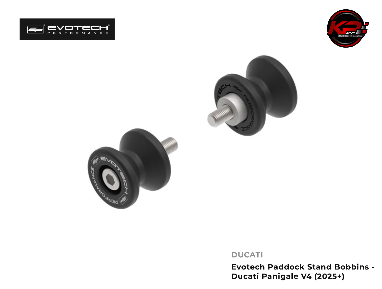 สปูน Evotech Paddock Stand Bobbins - Ducati Panigale V4 (2025+)