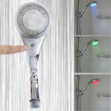 ฝักบัวสายฝนอาบน้ำ ฝักบัว LEDเปลี่ยนสีได้ 3 สี ไม่ต้องใช้ถ่าน