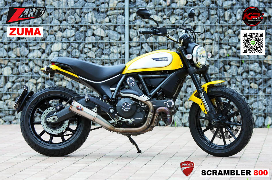 ท่อ ZARD FOR DUCATI SCRAMBLER 800 (ZUMA) สลิปออน