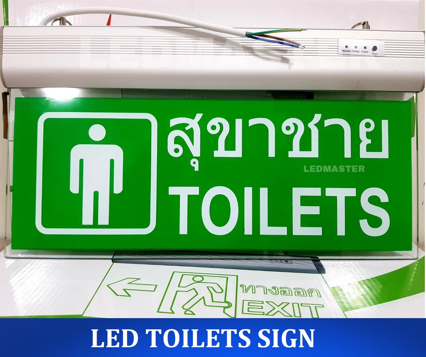 LED TOILETS SIGN ป้ายไฟสุขาชายเรืองเเสง ชนิดไฟ LED