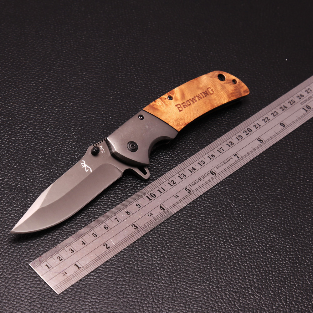 BN-05-06 มีดเดินป่า มีดพับพกพา มีดแคมปิ้ง Outdoor Tools Browning Folding Knife 1 290 กรัม