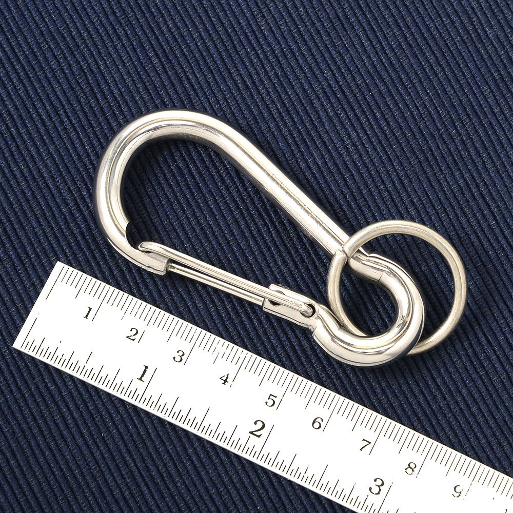 KC-01-08 Key Ring Key Chain พวงกุญแจ พวงกุญแจรถยนต์ กุญแจบ้าน ทำจากสแตนเลสอย่างดีขนาดกลาง จำนวน 1 อัน 1 120 กรัม Silver ดูจากรูป