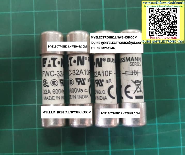 ขาย , ฟิวส์32A600V , ขนาด , 10×38มม. , SEMIKRONDUCTOR , FUSE , 32A600V , SIZE , 10×38MM. , รุ่น , FWC-32A10F , FMC32A10F , ยี่ห้อ , BUSSMAN , ฟิวส์ , 32A600V , ราคา , ตัวละ , . . . หน่วย , บาท
