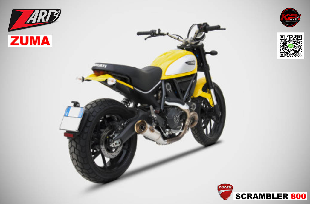 ท่อ ZARD FOR DUCATI SCRAMBLER 800 (ZUMA) สลิปออน