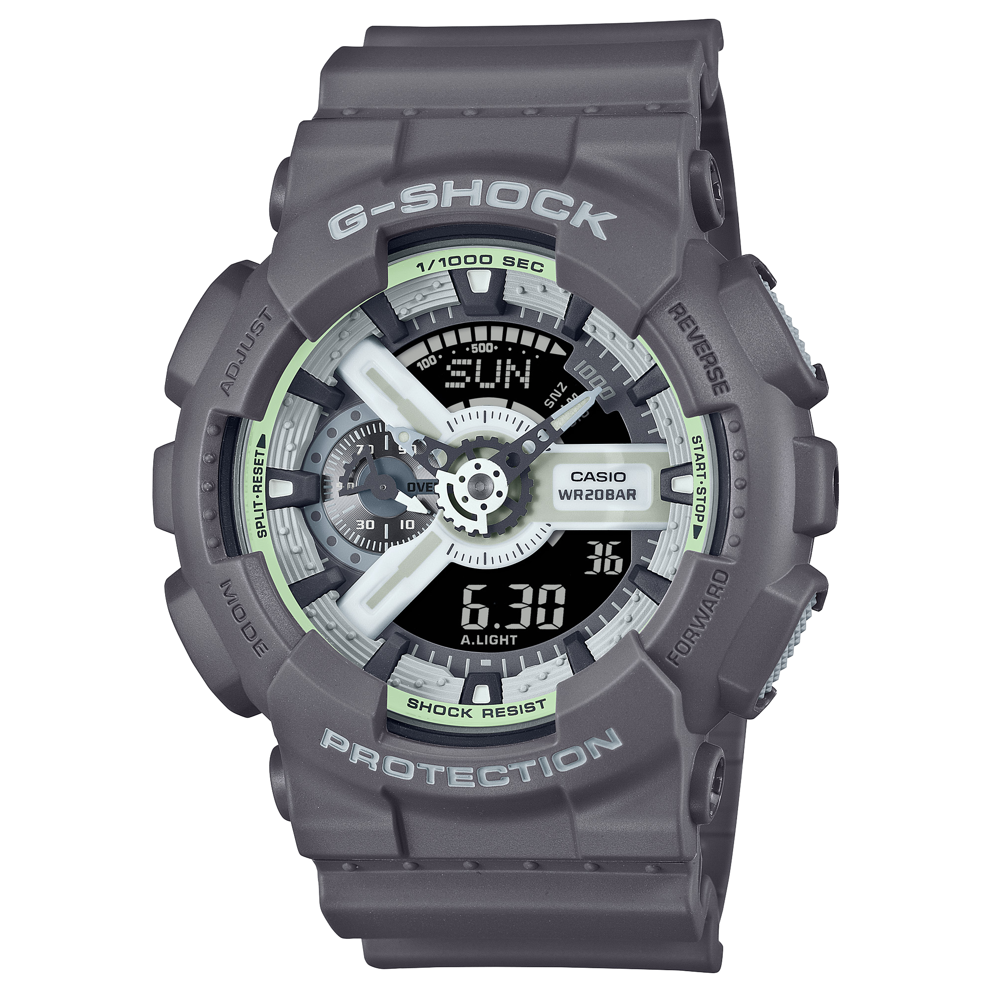 GA-110HD-8A | อะนาล็อก-ดิจิตอลมาตรฐาน | ซีรีส์ 110 | G-SHOCK | นาฬิกา | CASIO