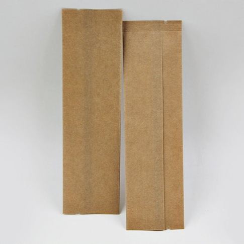 ซองกระดาษคราฟท์ ใส่ผงกาแฟ ขนาด 4.4x15 cm. แพ็ค 100 ชิ้น