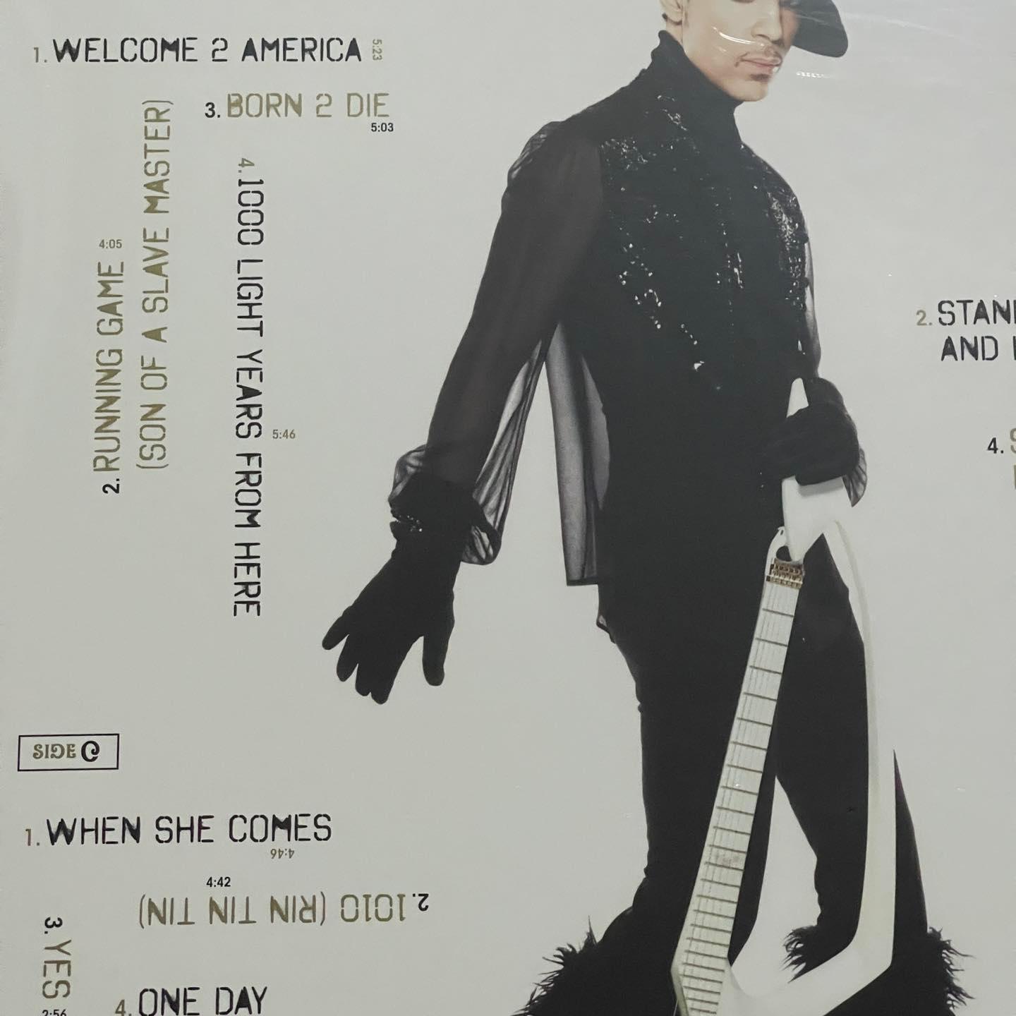 แผ่นเสียง prince Welcome 2 America,Vinyl, LP, Single Sided, Etched แผ่นเสียงมือหนึ่ง ซีล