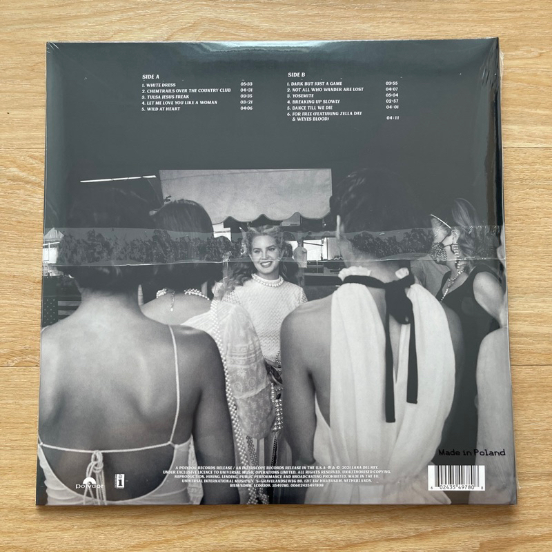 แผ่นเสียง Lana Del Rey – Chemtrails Over The Country Club ,Vinyl, LP, Album, Stereo แผ่นเสียงมือหนึ่ง ซีล