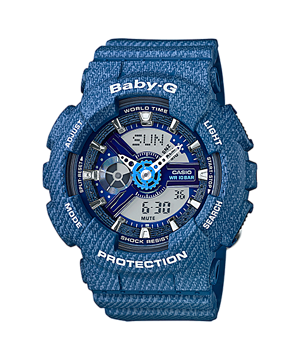Casio Baby-G Limited Denim Color series รุ่น BA-110DC-2A2