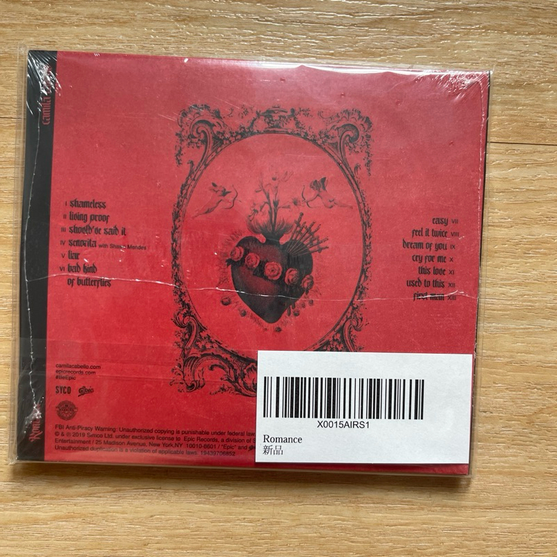CD ซีดีเพลง Camila Cabello - Romance CD, Album, Target Exclusive มือหนึ่ง ซีล