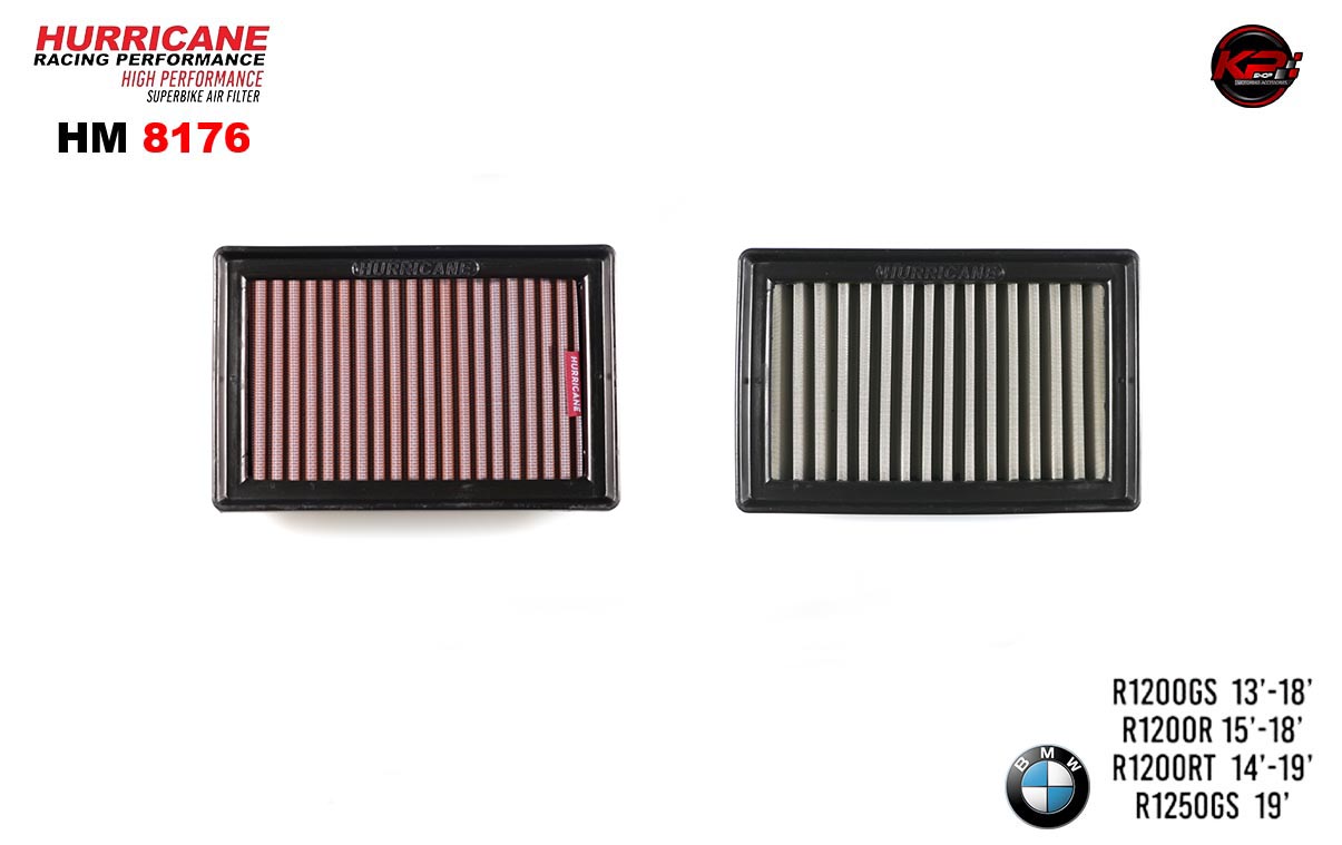 กรองอากาศ HURRICANE FOR BMW R1200gs/R1200R/R1200RT/R1250GS (COTTON) HM8176