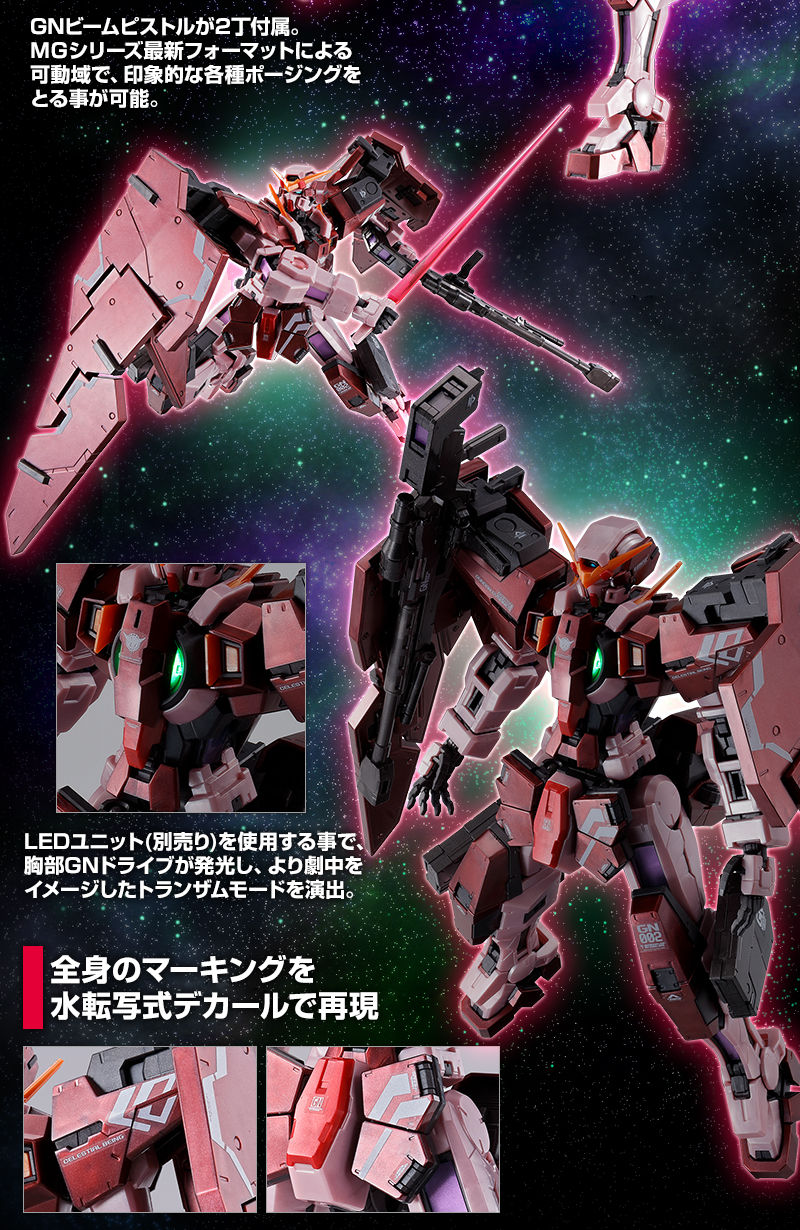 MG 1/100 GUNDAM DYNAMES (TRANS-AM MODE) METALLIC GLOSS INJECTION