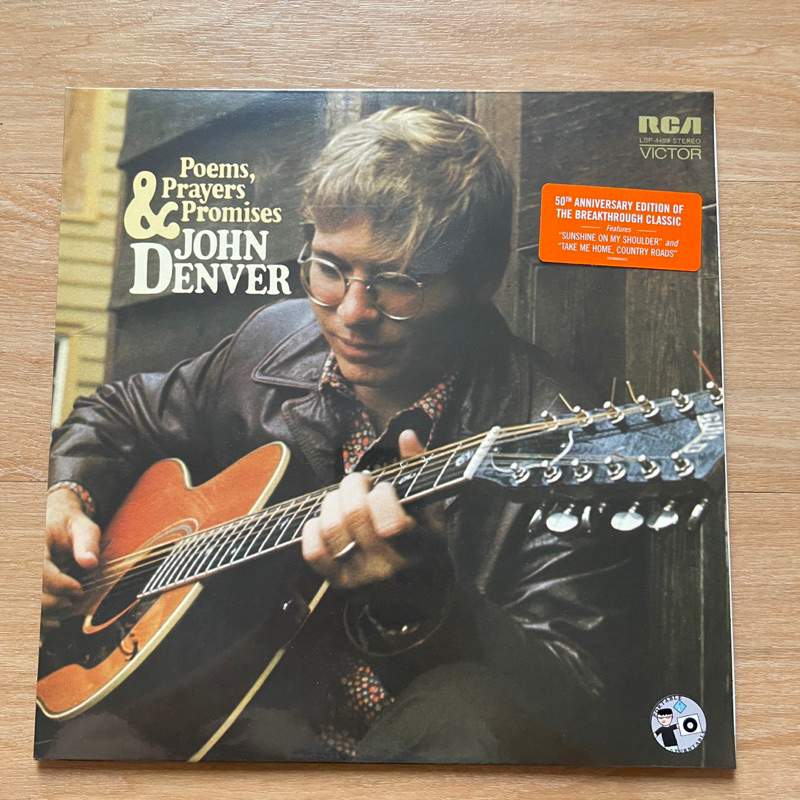 แผ่นเสียง John Denver : Poems players & Promise ,Vinyl, LP, Album, Reissue ,US มือหนึ่ง ซีล