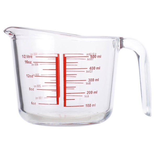 บีกเกอรแก้ว (แบบหนา) ขนาด 500 ML