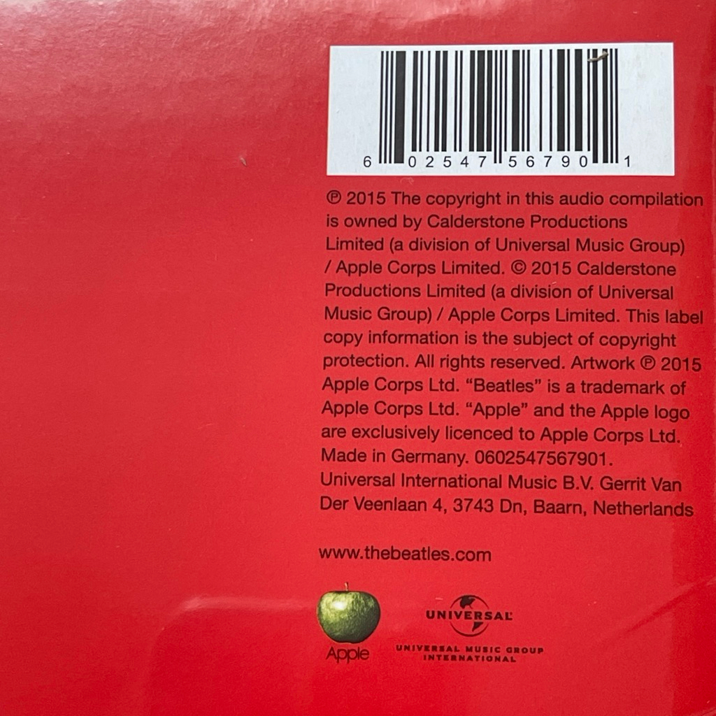 แผ่นเสียง The Beatles – 1 : 2 x Vinyl, LP, Compilation, Reissue, 180 Gram, Gatefold, มือหนึ่ง ซีล