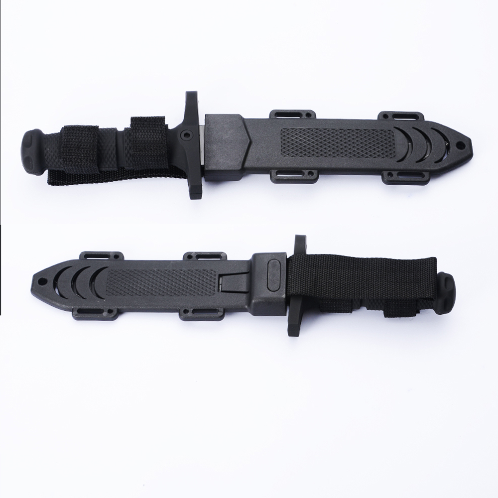CB-1378A# มีดใบตาย มีดเดินป่า Fixed Black Blade ด้ามมีดยางกันลื่น มีดยาวรวมด้ามมีด 31.5 ซม. 1 390 กรัม Black 31.5 cm
