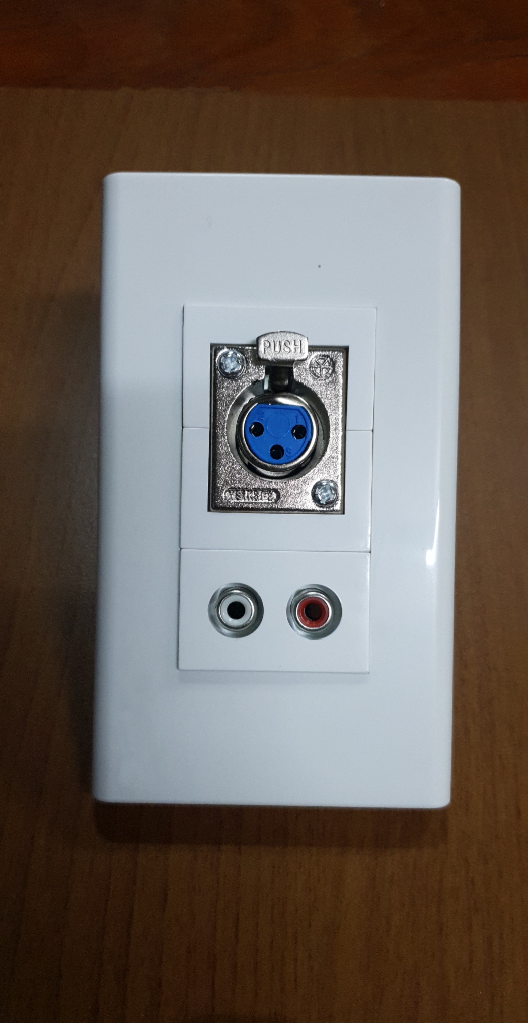 Wall plate XLR / RCA