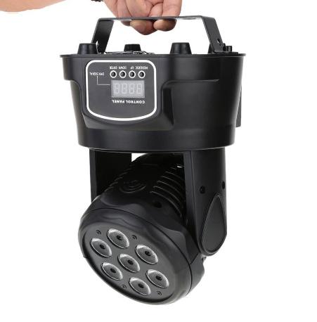 Led stage light moving head beam ไฟเวที ไฟพาร์มูฟวิ่งเฮด 4IN1 ไฟตกแต่งเวที ไฟพาร์ rgbw เปลี่ยนรูปแบบไฟ 7 แบบ ไฟกระพริบตามเพลงฟรืออัตโนมัติ ใช้งานคู่กับบอร์ดควบคุม DMX ได้ / led disco dmx