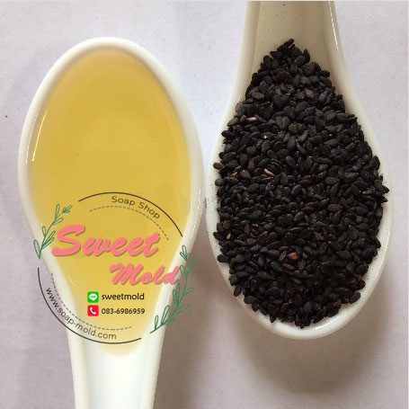 น้ำมันงาดำสกัดเย็น 1KG (Cold Pressed) : 007010