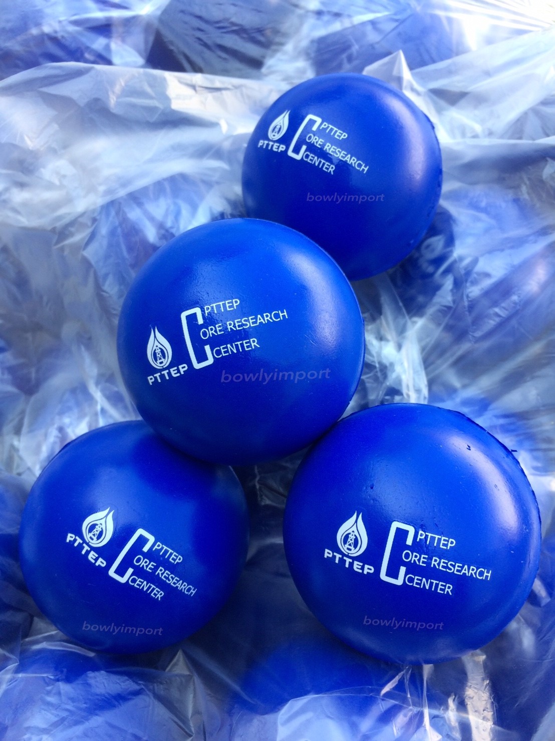 ผลิตลูกบอลบีบ บริหารมือ พร้อมโลโก้