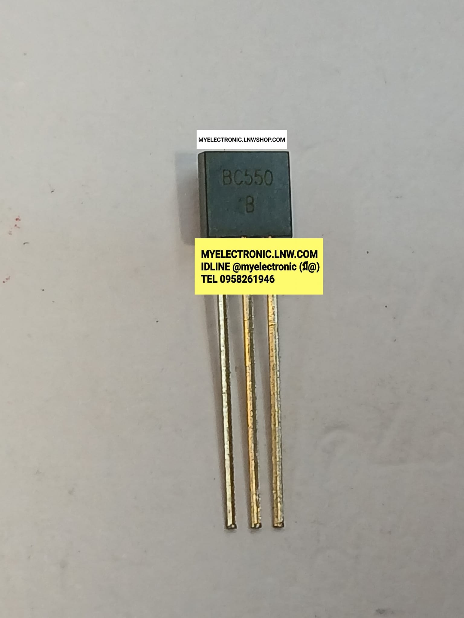 ขาย BC550B BC550 B ตัวถัง TO-92L ทรานซิสเตอร์ TRANSISTOR ยี่ห้อ ราคา ตัวละ . . . . . . หน่วย บาท