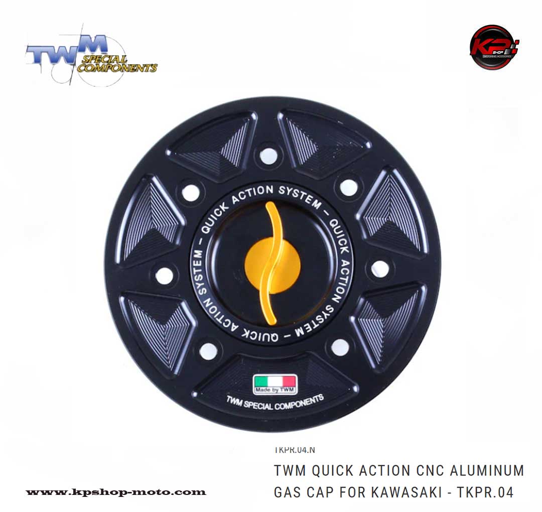 ฝาถัง TWM Quick Action CNC Aluminum Gas Cap for Kawasaki Z900 2025+