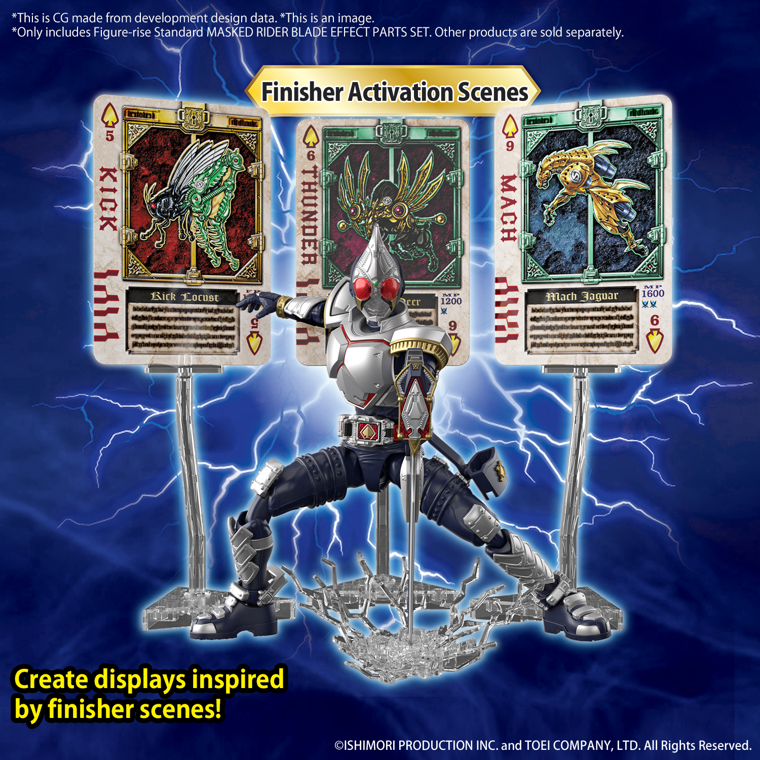 1064247 BANDAI SPIRIT Figure-rise Standard MASKED RIDER BLADE EFFECT PARTS SET