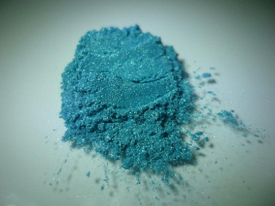 ผงสีไมก้าสีเขียวน้ำทะเล Blue Green ( KT-6415 ) ขนาด 30 กรัม