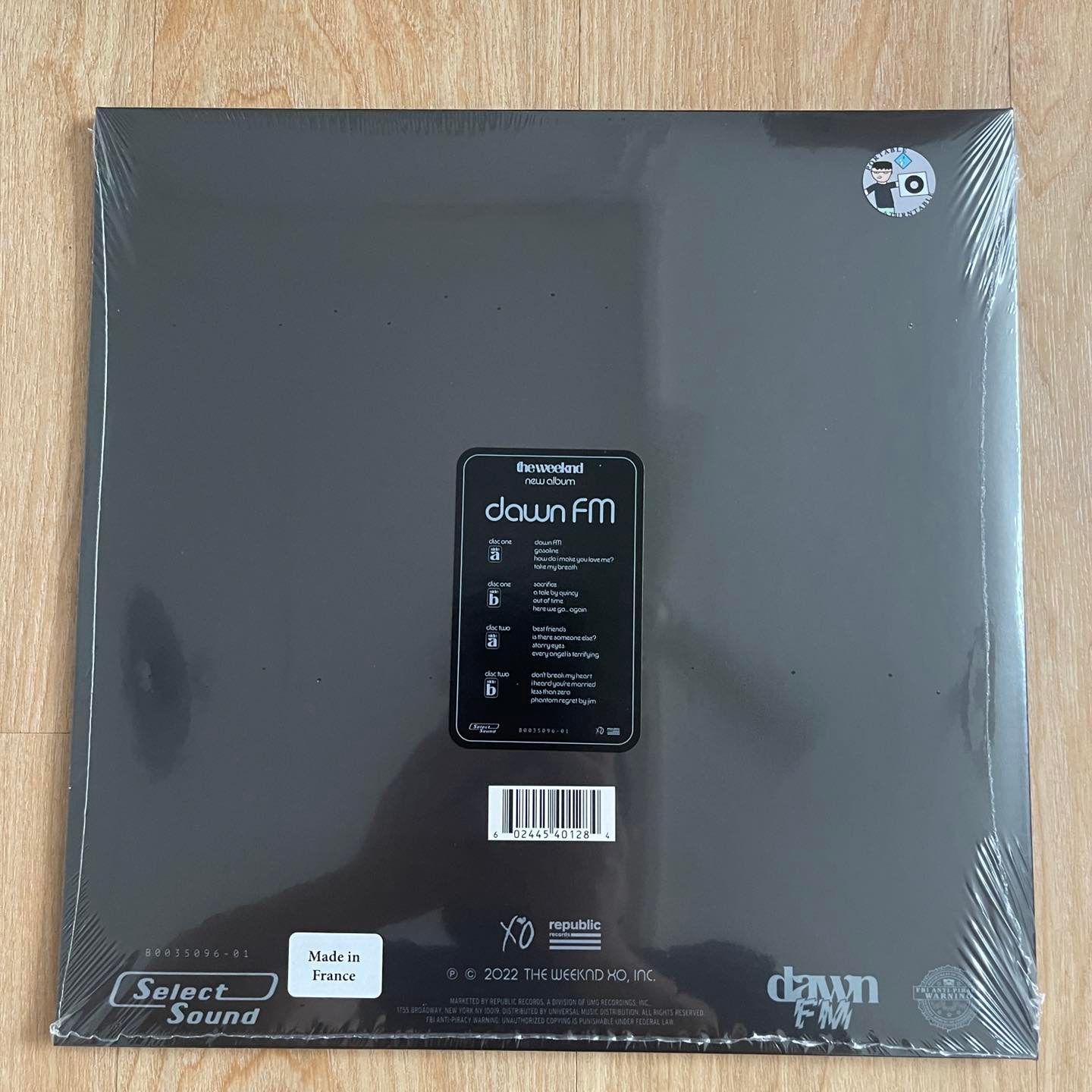 แผ่นเสียง The Weeknd – Dawn FM ,2 x Vinyl, LP, Album france มือหนึ่ง ซีล